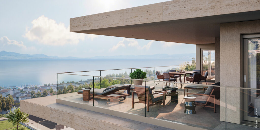 Achat appartement Lutry – Résidence Mourat 84, vue panoramique sur le lac Léman