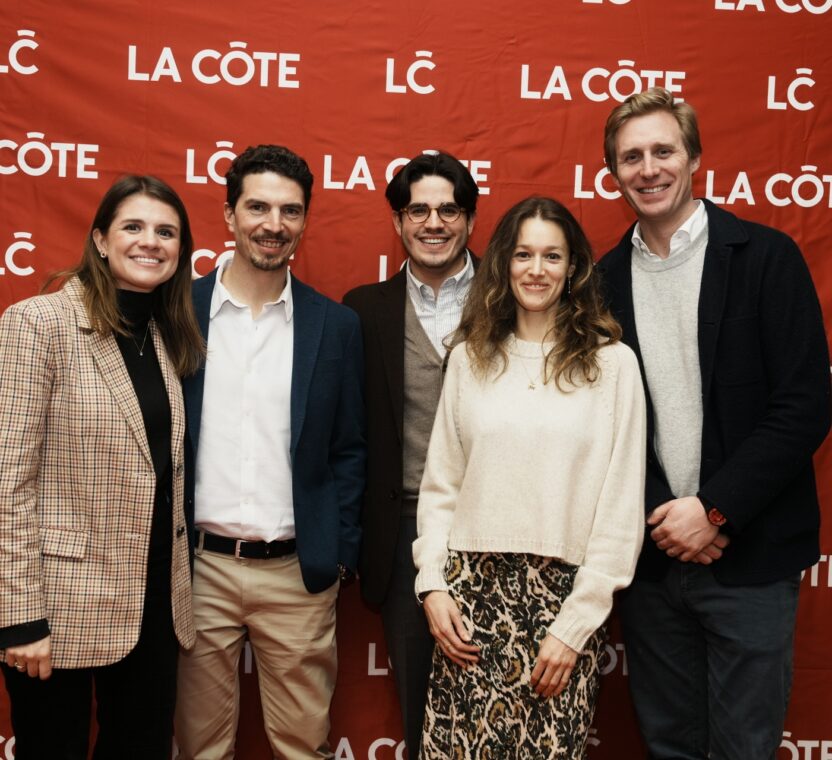 Équipe Norwood immobilier au photocall Personnalité La Côte 2025 – Rolle