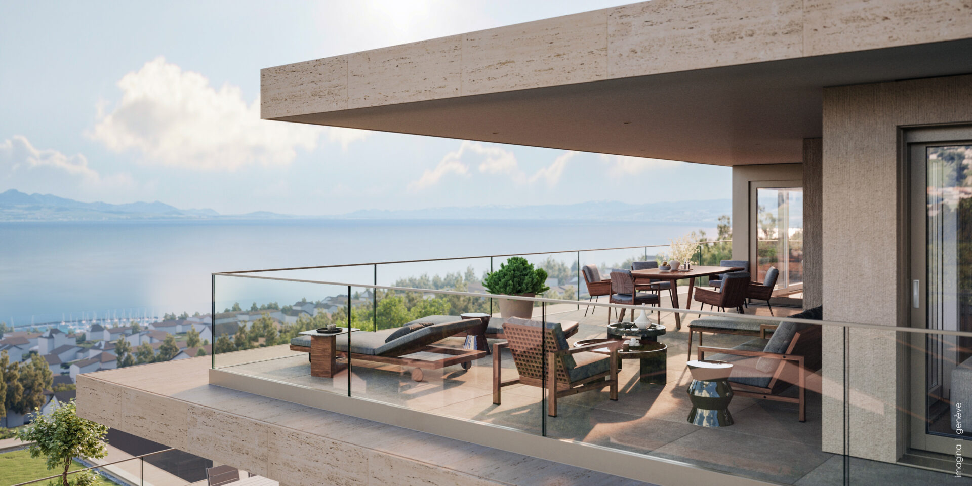 Achat appartement Lutry – Résidence Mourat 84, vue panoramique sur le lac Léman